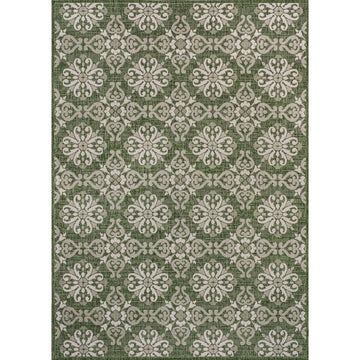Amora Traditional Mediterranean Tile Design Indoor/Outdoor Area Rug